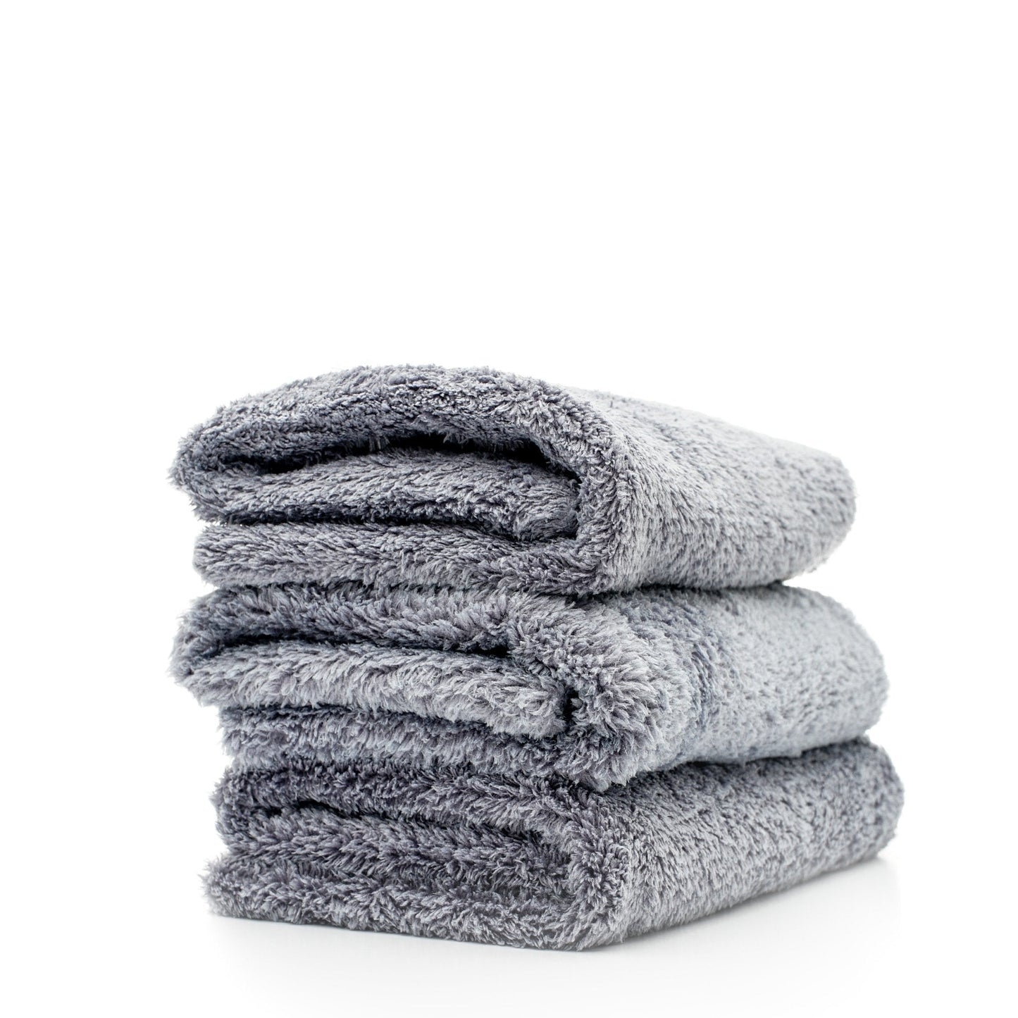 Double Plush Edgeless Microfiber Towel Gray)
